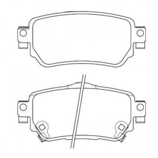 NISSAN XTRAIL T31 REAR DISC PADS