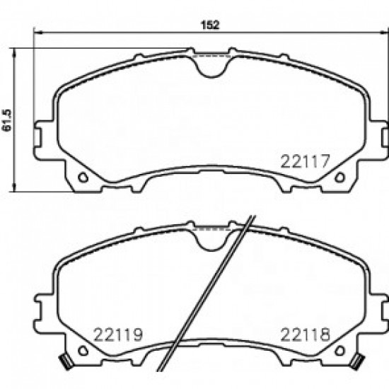 NISSAN XTRAIL T31 FRONT DISC PADS